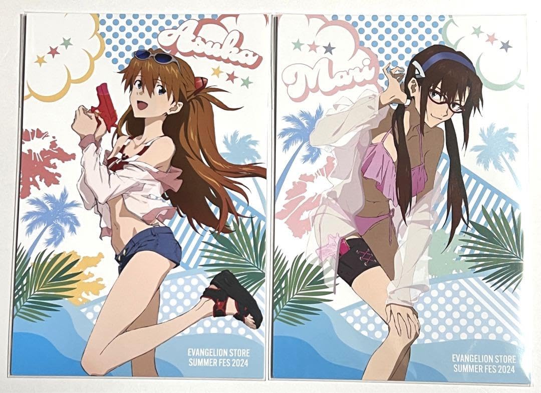 エヴァンゲリオン　アスカ＆マリ　アートポスター エヴァンゲリオン アスカ＆マリ アートポスター